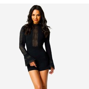 Bebe black romper